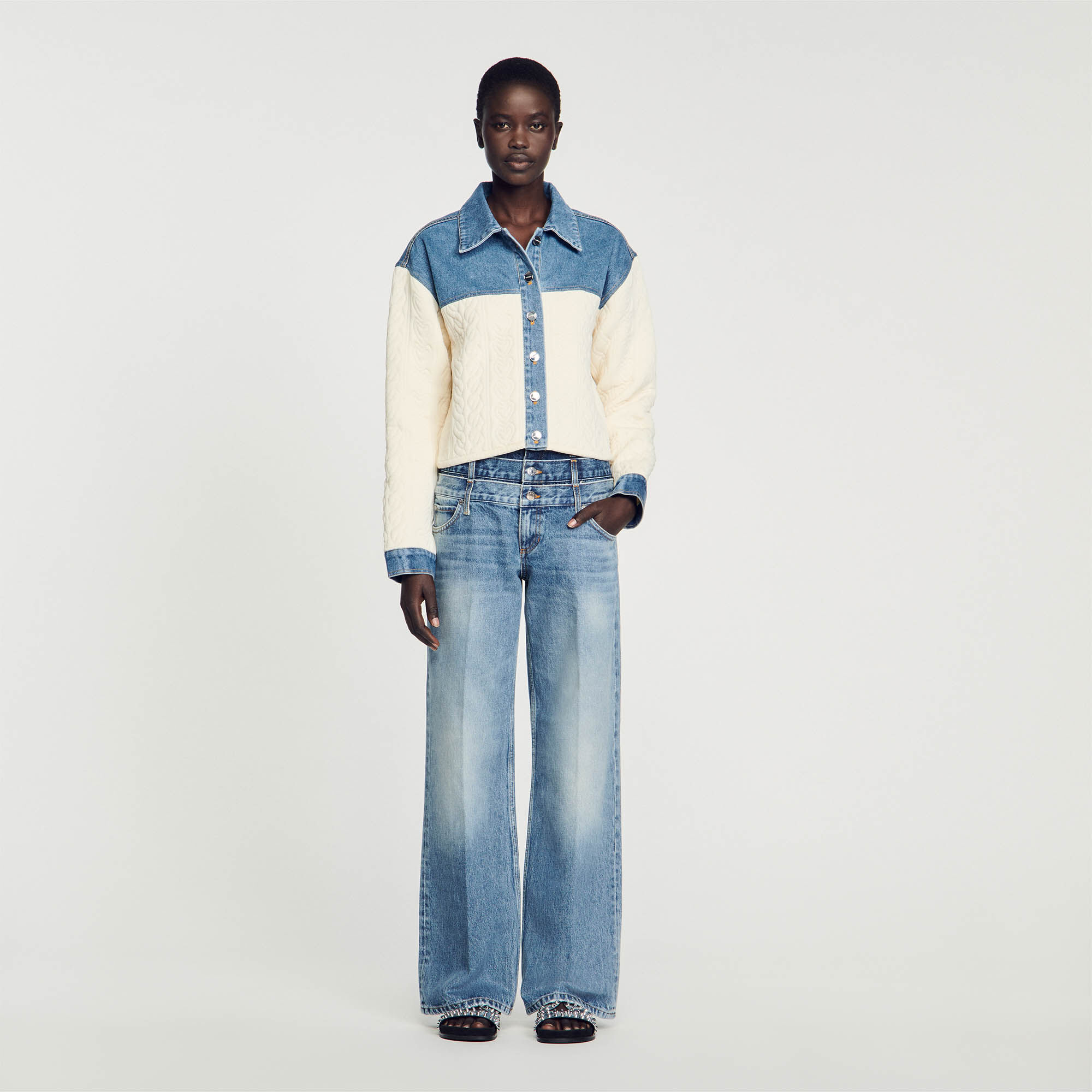 Sandro sales patchwork jeans