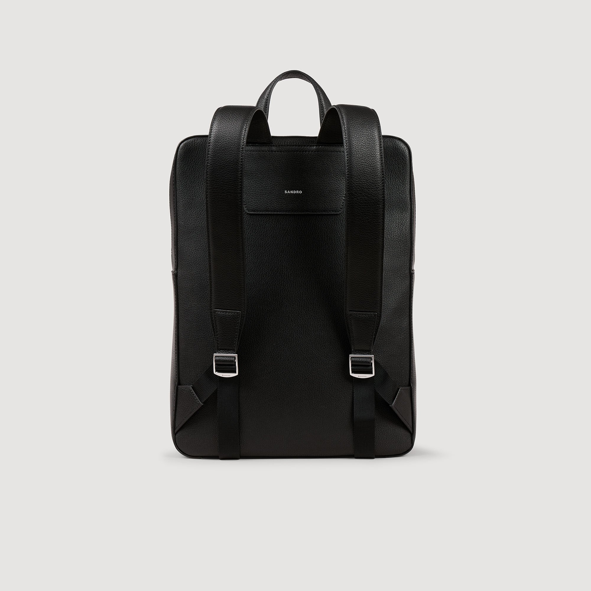 Recycled leather backpack