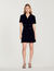 Short velvet dress