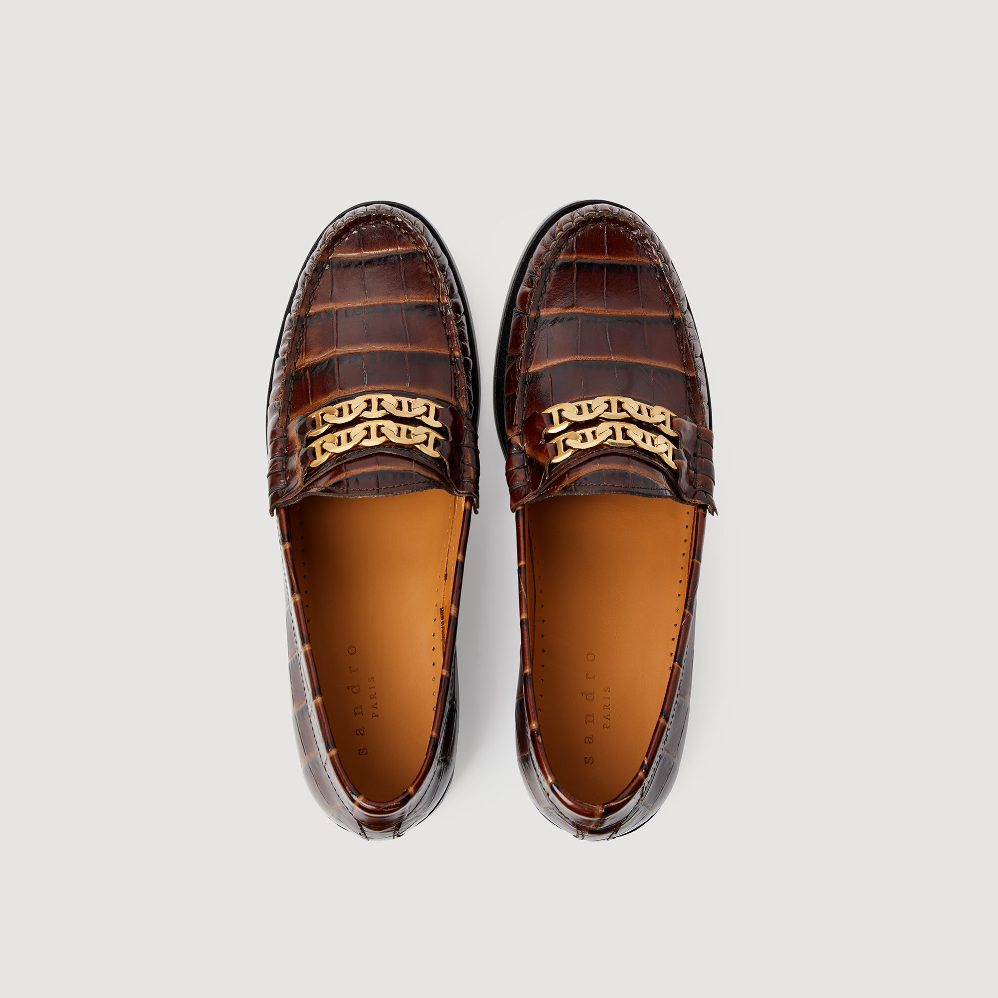 Leather loafers