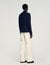 Wool jumper with zip collar