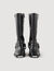 Leather biker boots