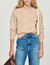 Floral jacquard knit sweater