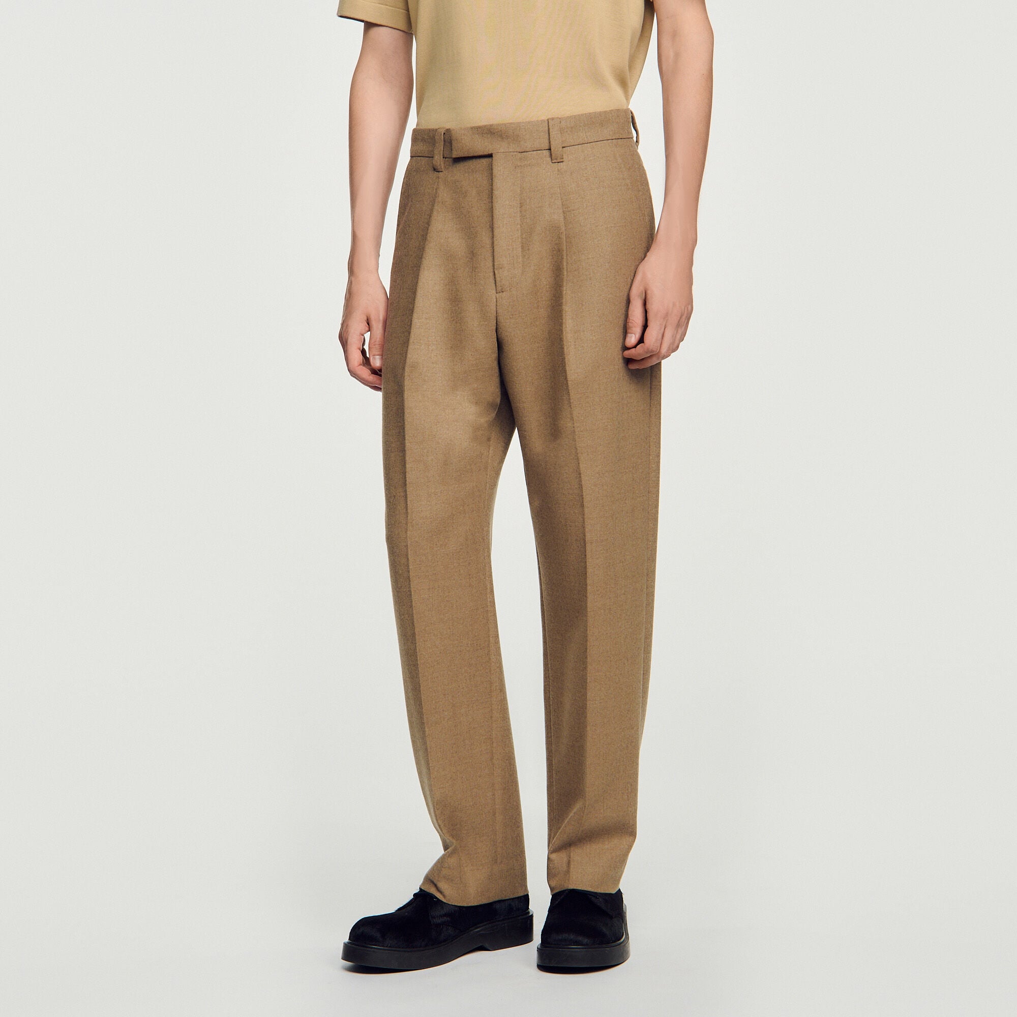 Wide-leg wool suit trousers - Men | Sandro