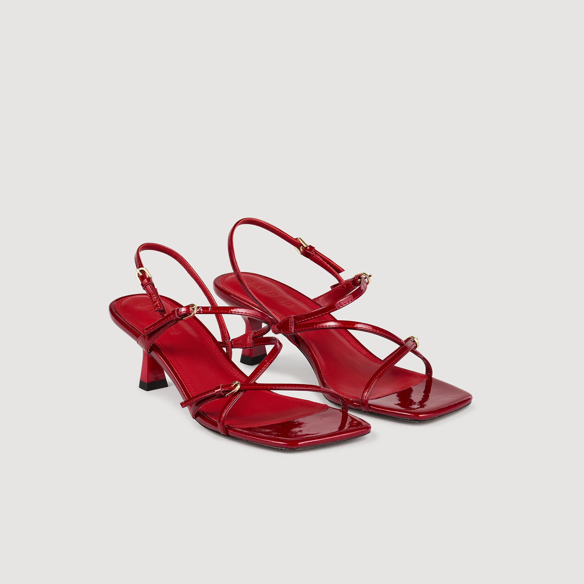 Sandals with straps red For Women Sandro Paris