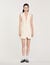 Short pleated suit dress