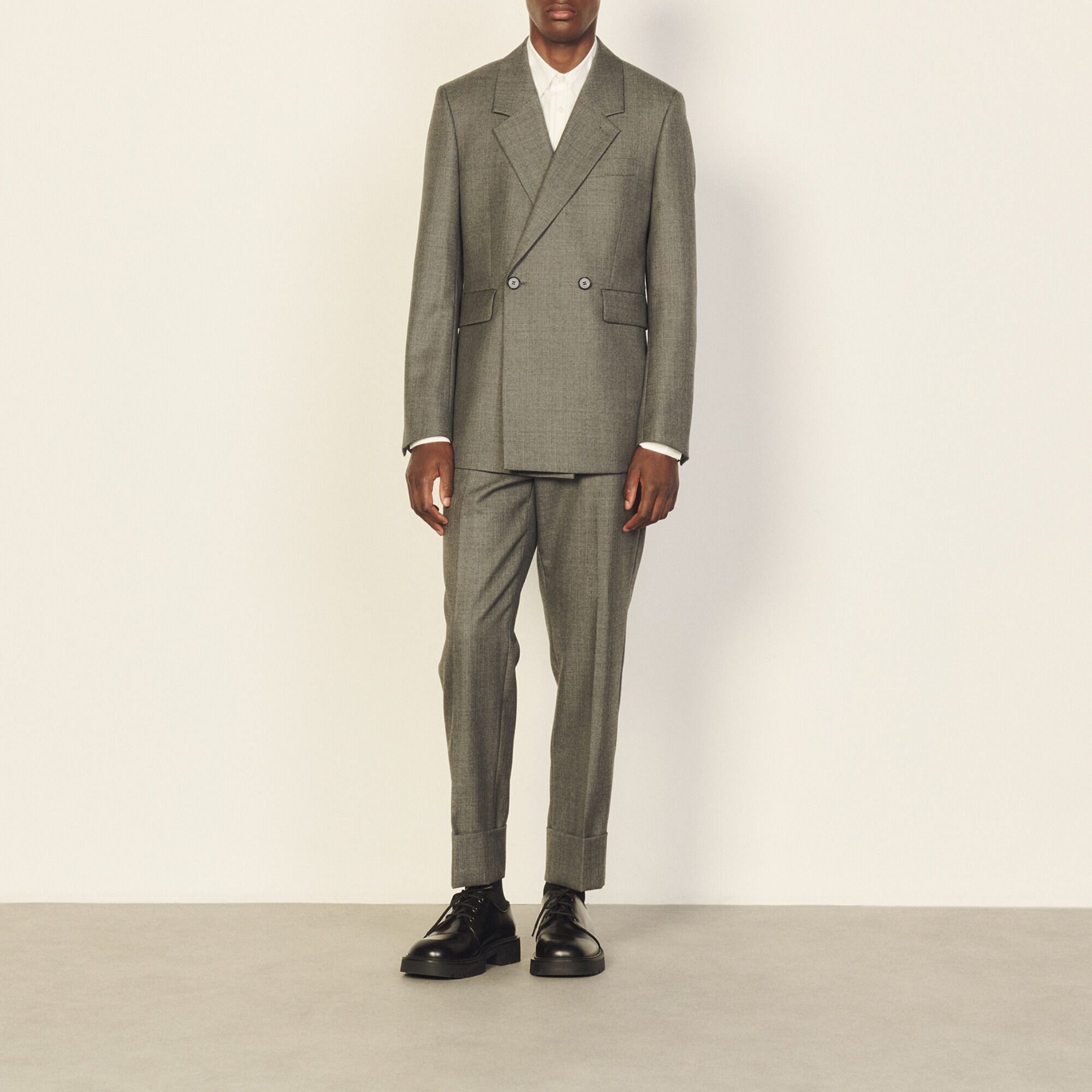 Double-breasted suit jacket