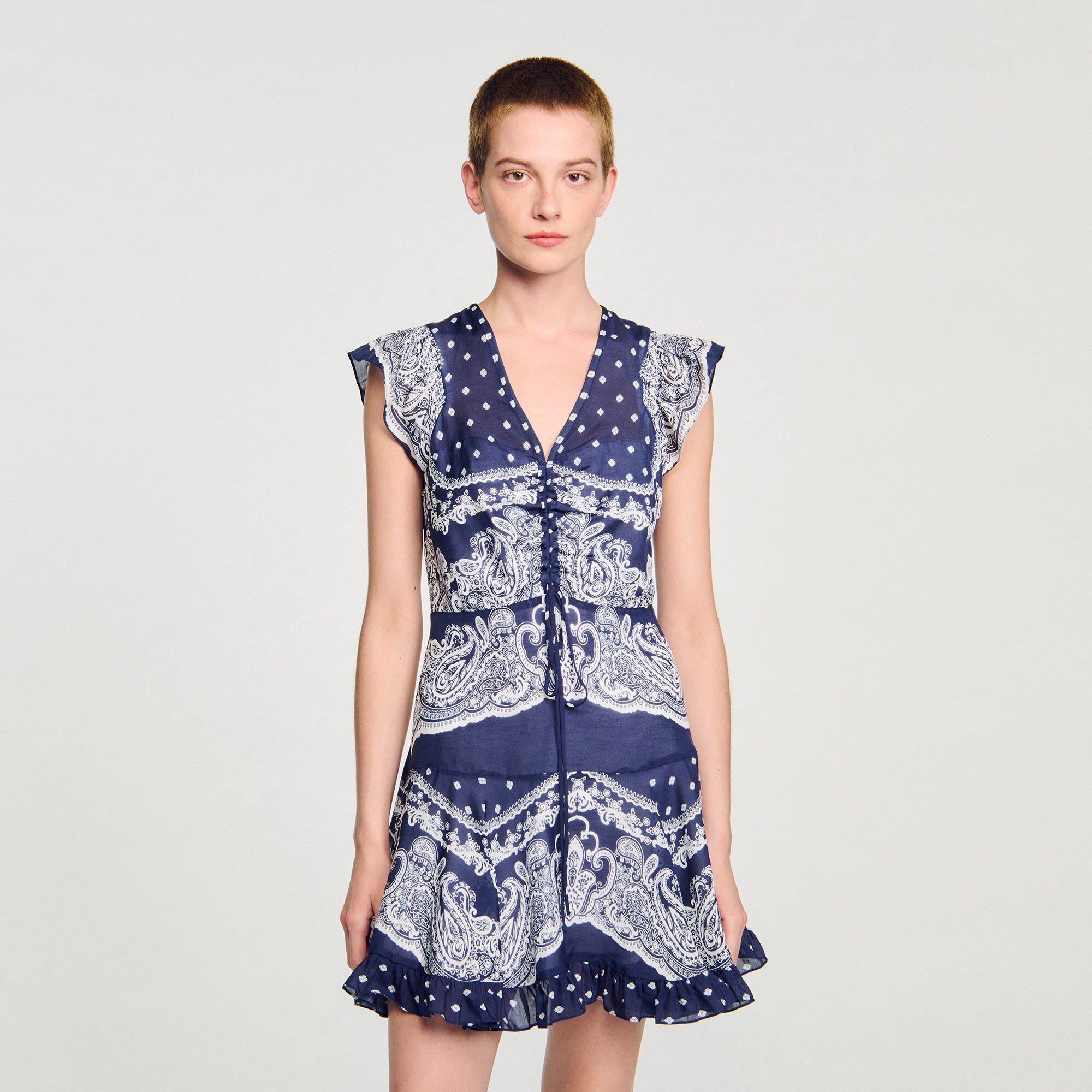 Short bandana-motif dress