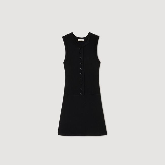 Short ribbed knit dress