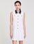 Short dress with contrasting collar