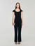 Jumpsuit with rhinestone collar