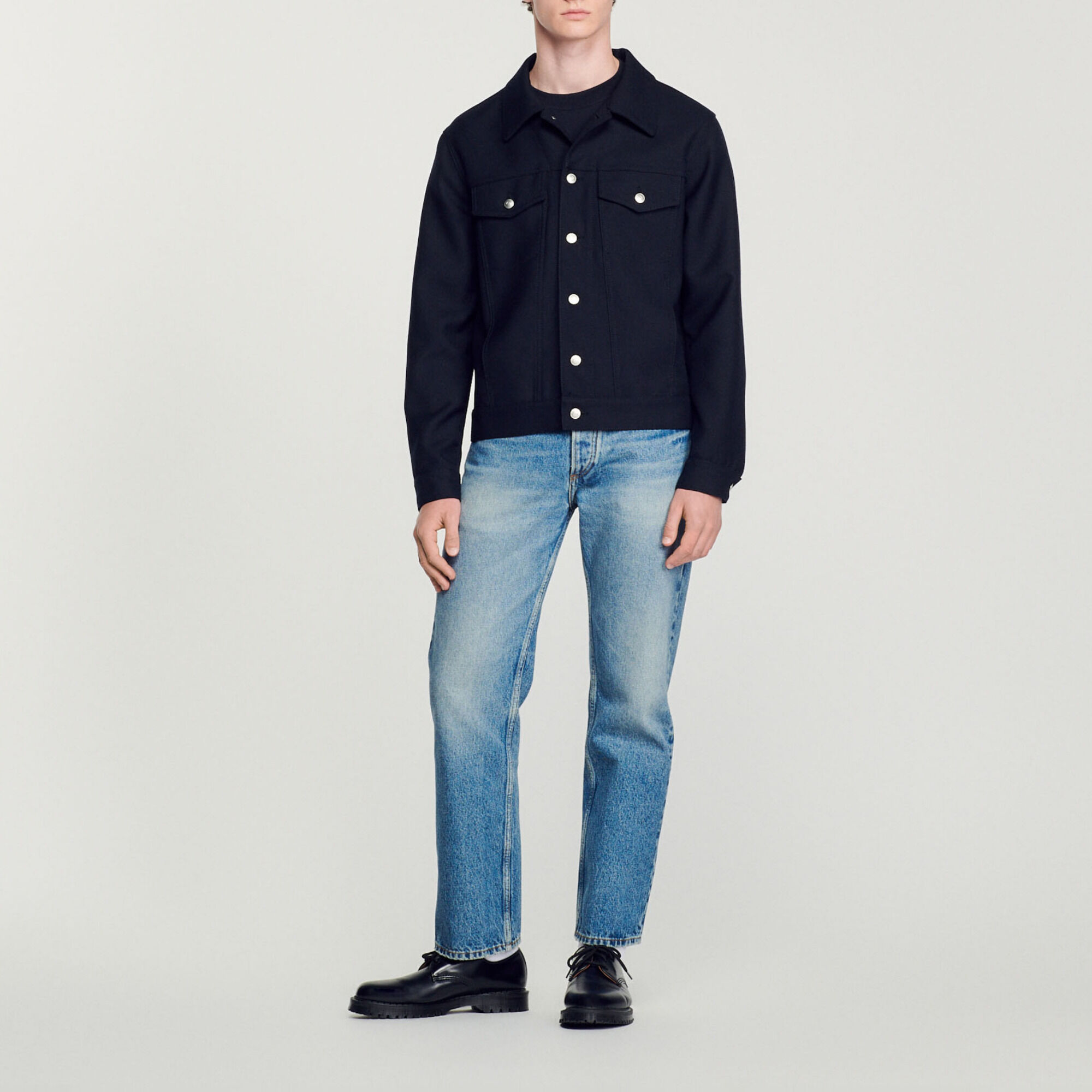 Sandro wool jacket sales