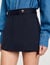 Skort with decorative belt loops