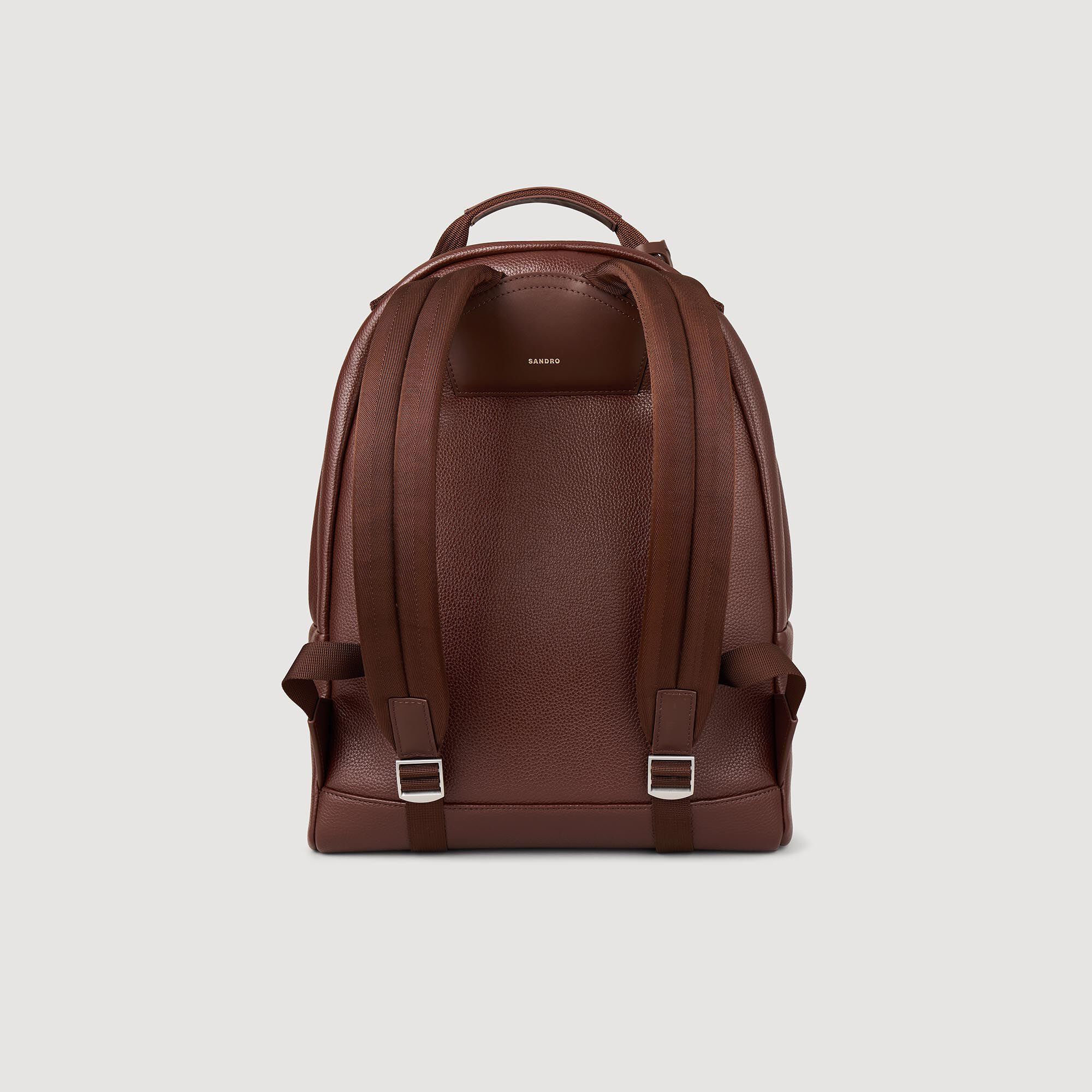 Coated canvas backpack