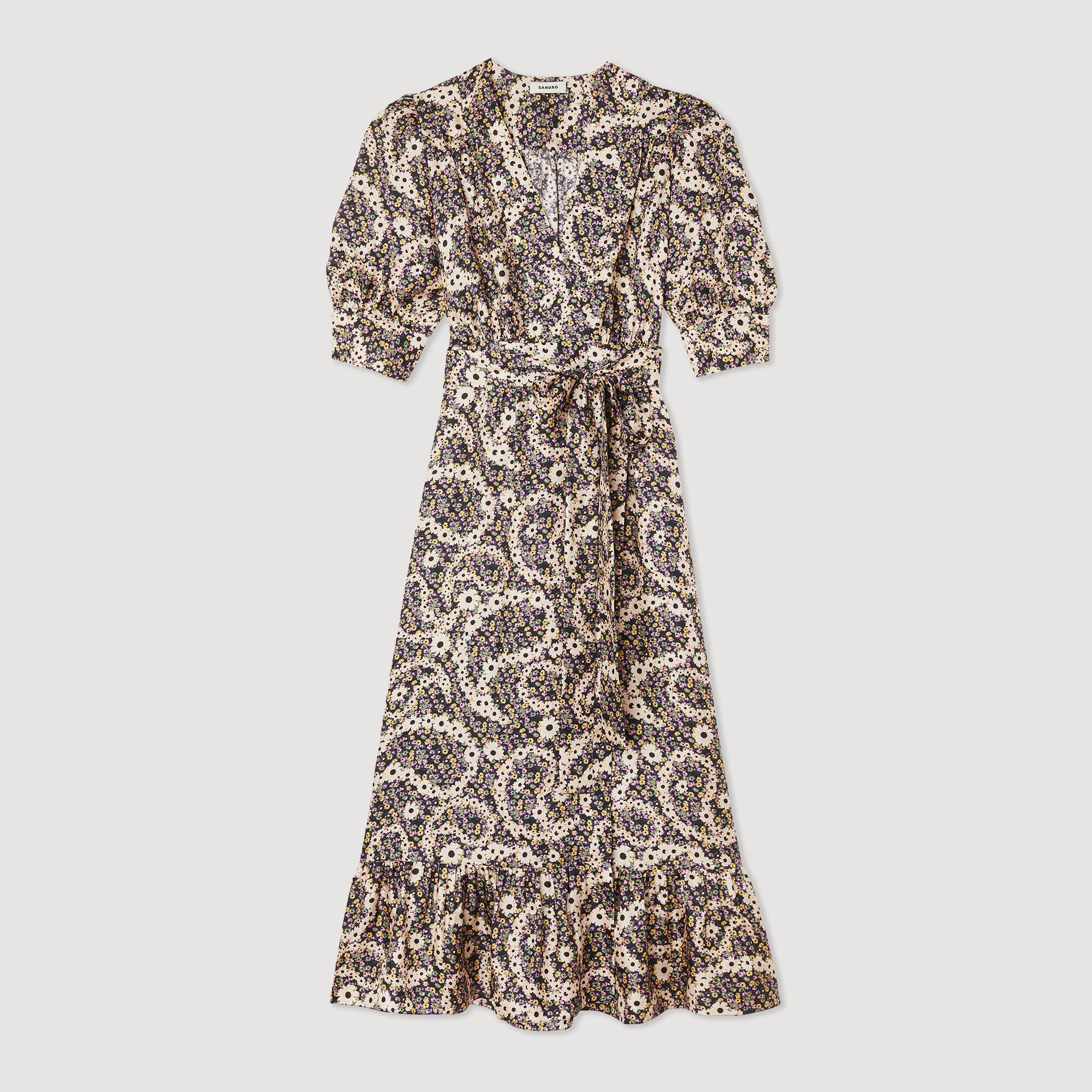 Long paisley printed dress