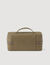 Toilet bag in reconstituted leather