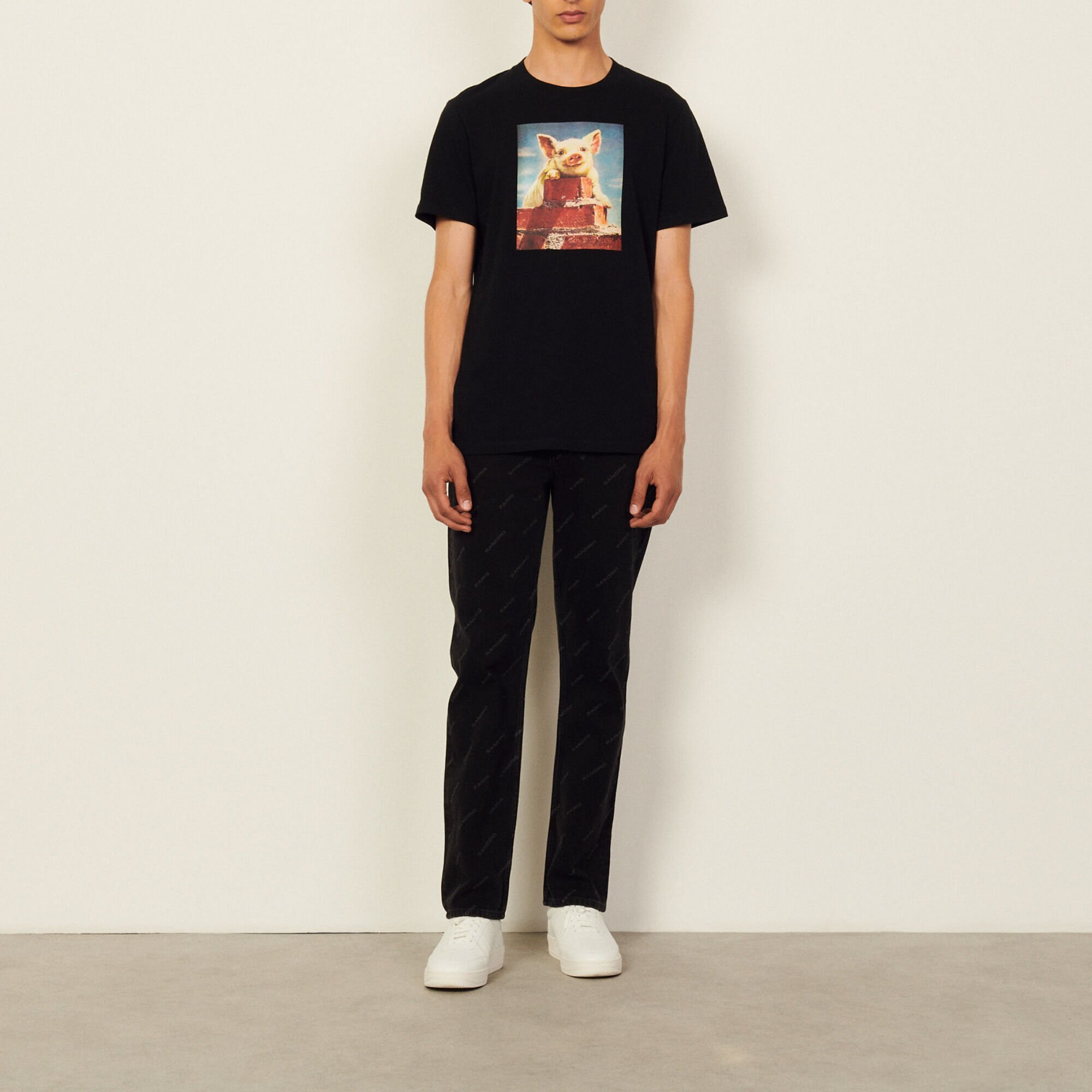 Cotton T-shirt with imagery