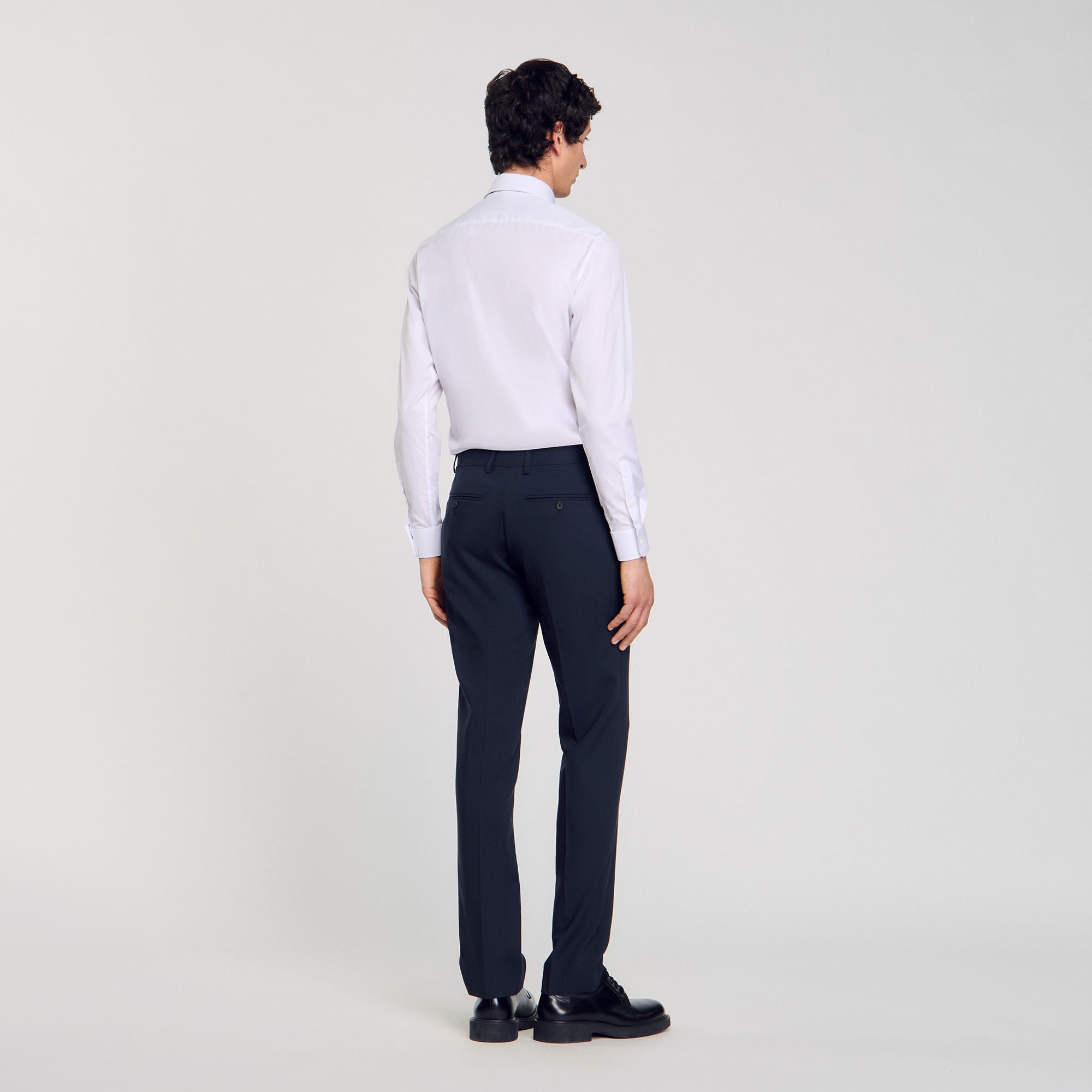 Wool suit trousers