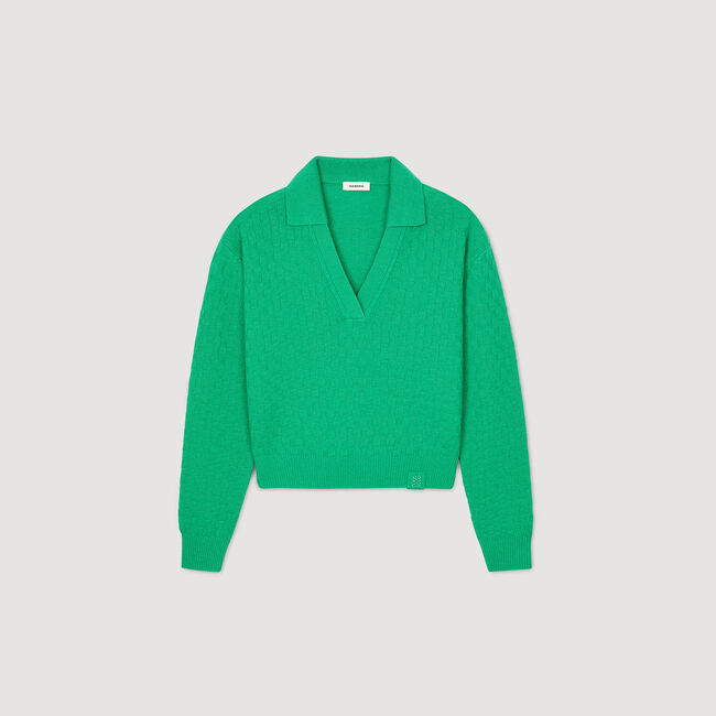 Polo-neck jumper