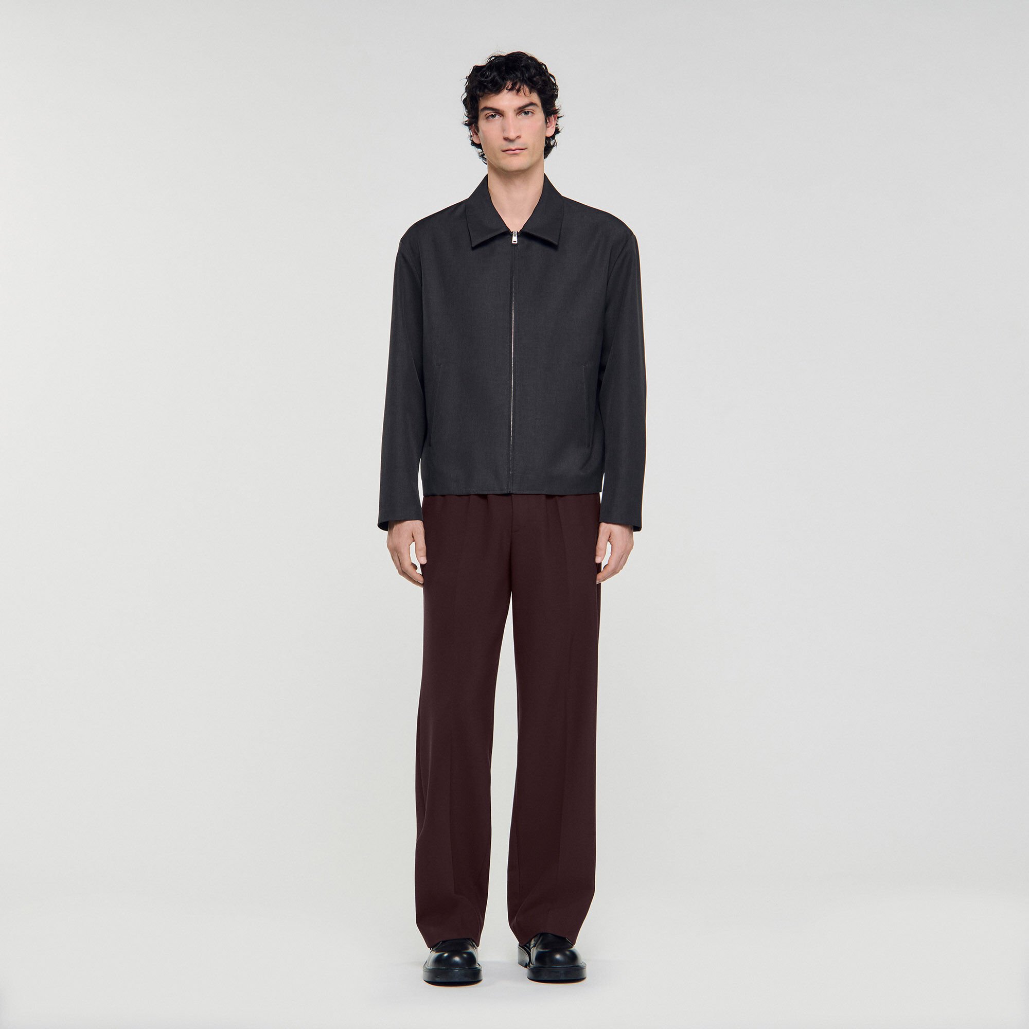 Technical zip-up jacket
