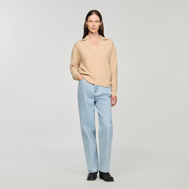 Polo-neck jumper