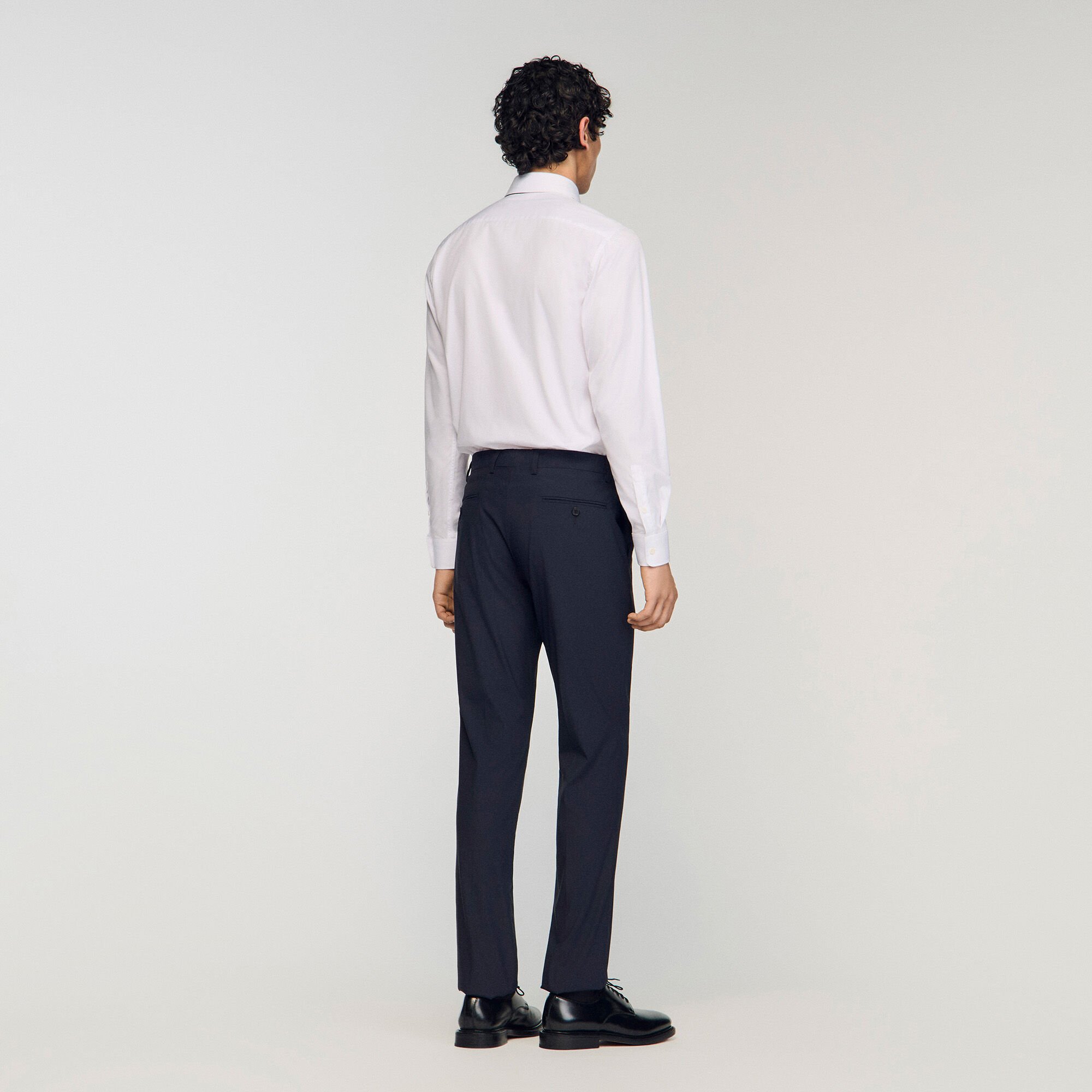 Wool suit trousers