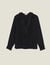 Silk top with pleat edged neckline