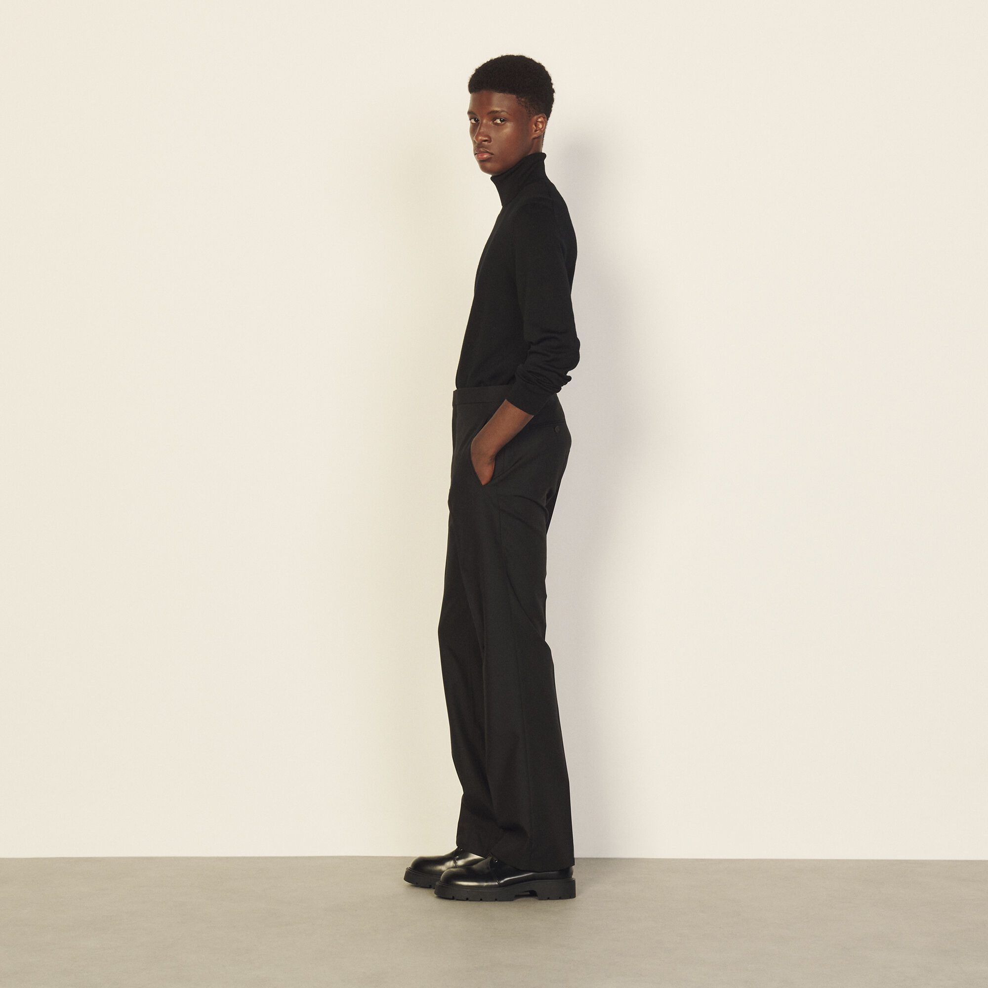 Virgin wool classic trousers