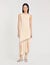 Fringed and beaded knit midi dress