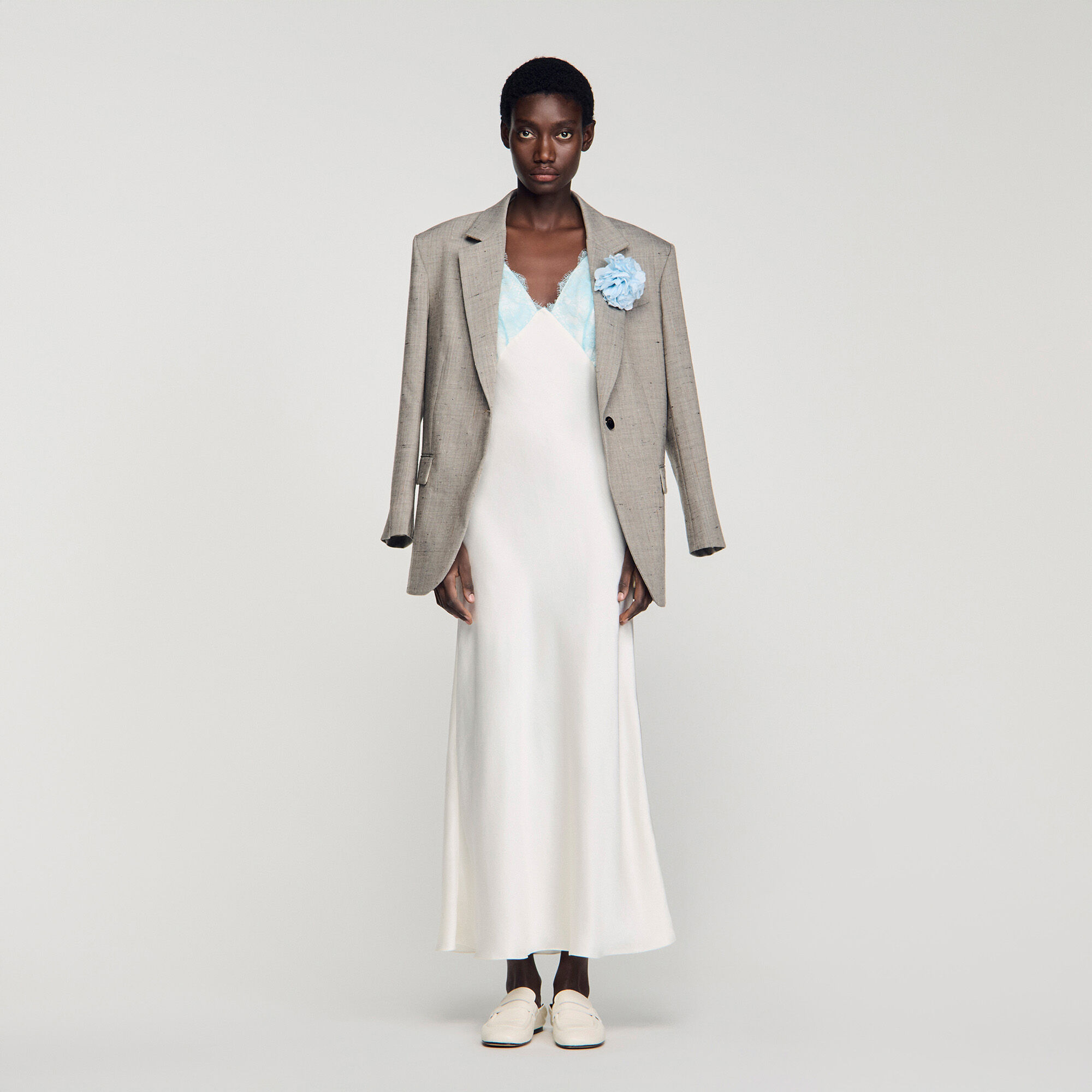 Lingerie-style maxi dress