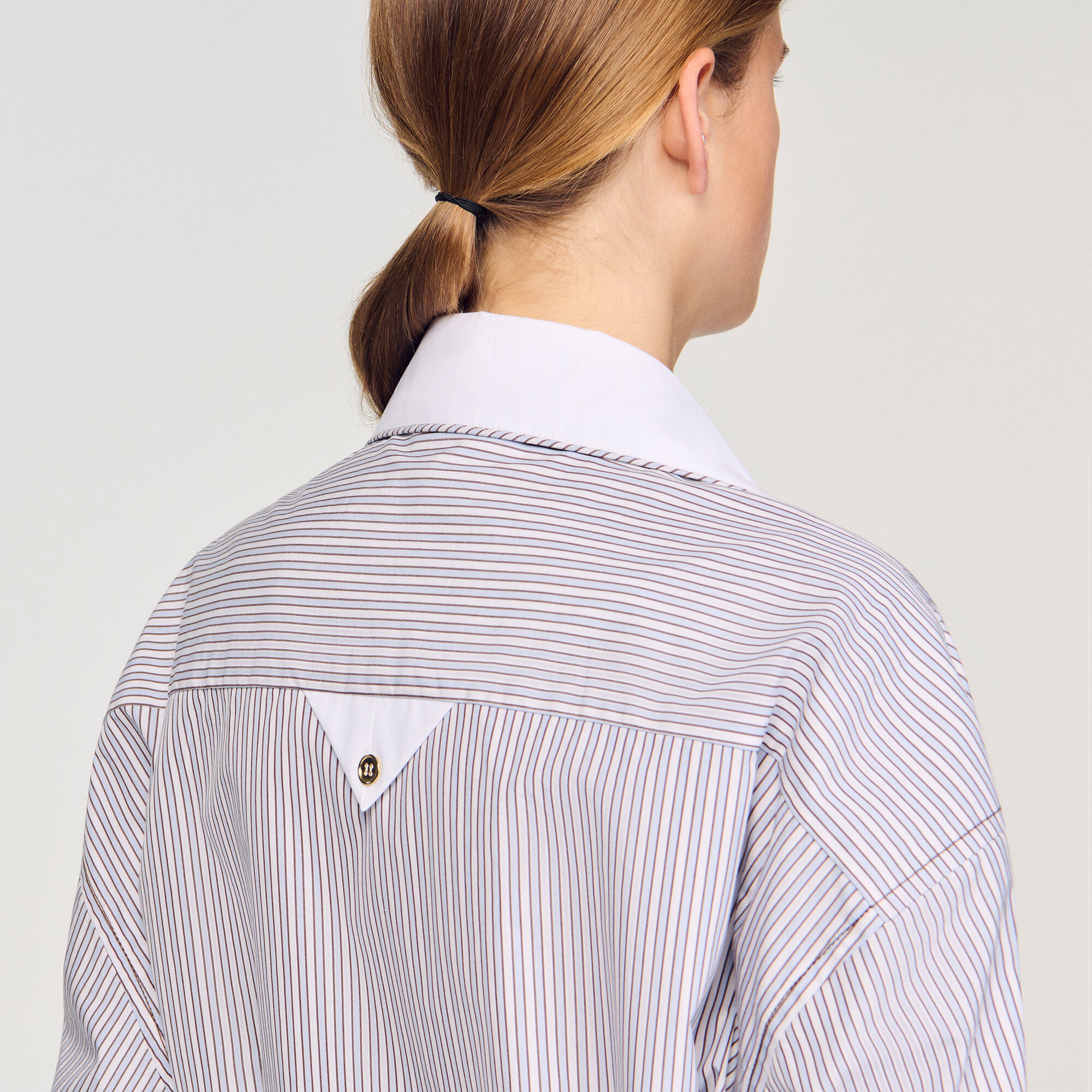 Oversized striped shirt
