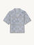 Short-sleeved bandana print shirt