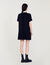 Short dress with polka dot tie