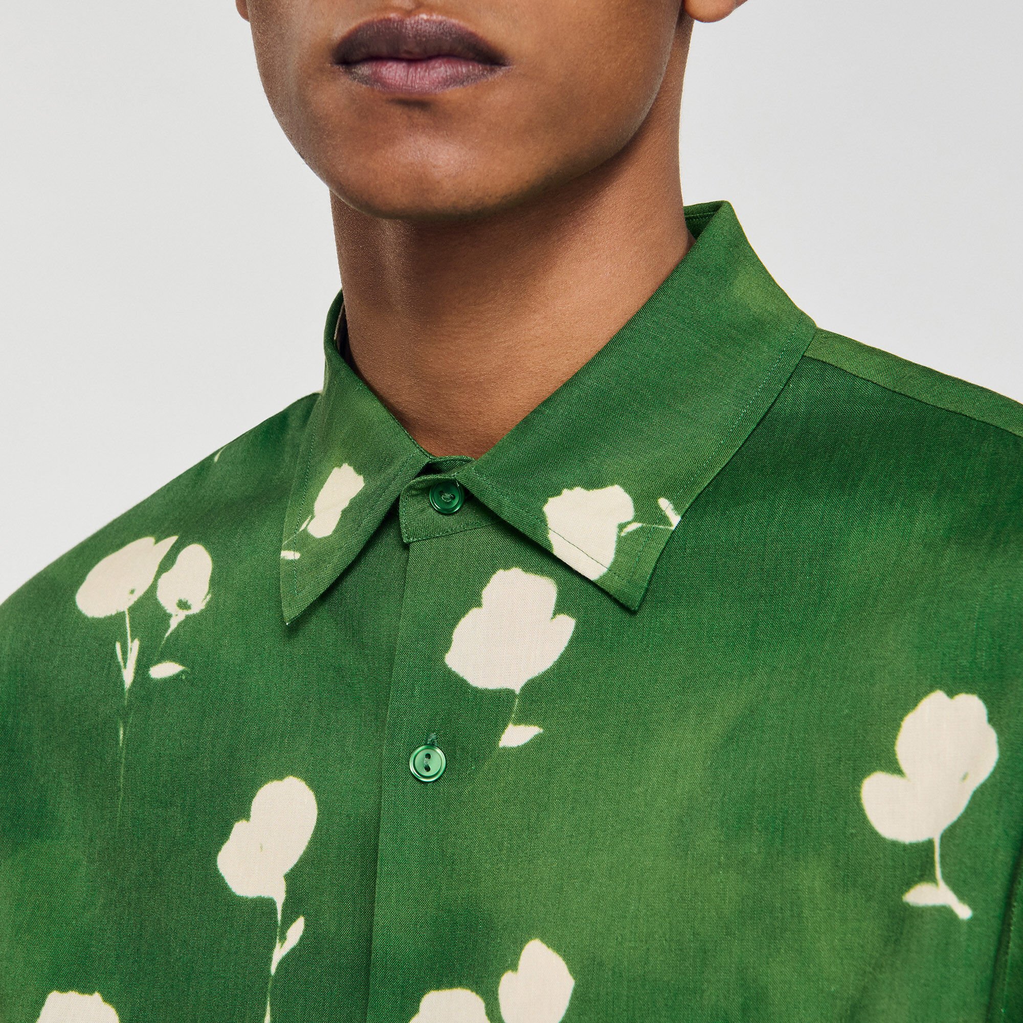 Floral motif shirt