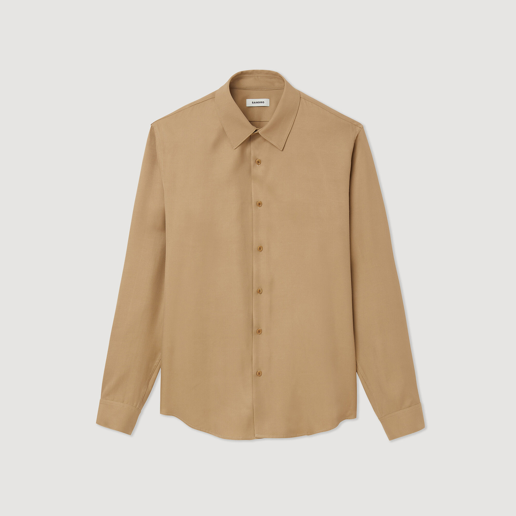 Flowing long-sleeved shirt