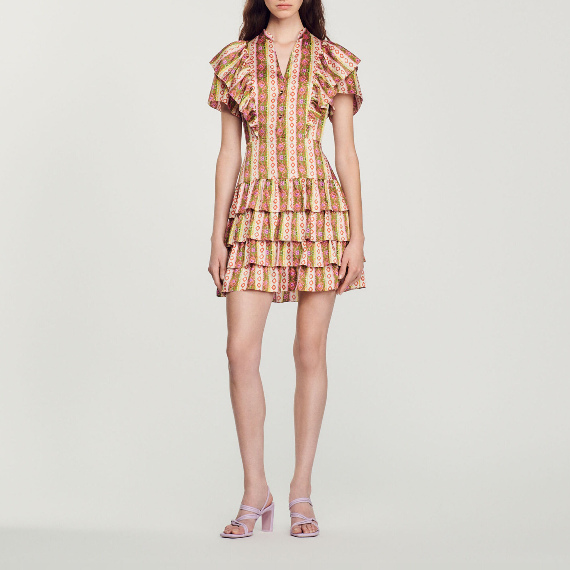 Loose fitting ruffled dress
