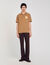 Polo shirt with flower patch