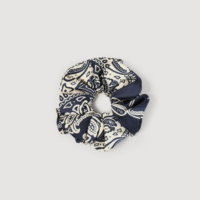 Bandana print scrunchie