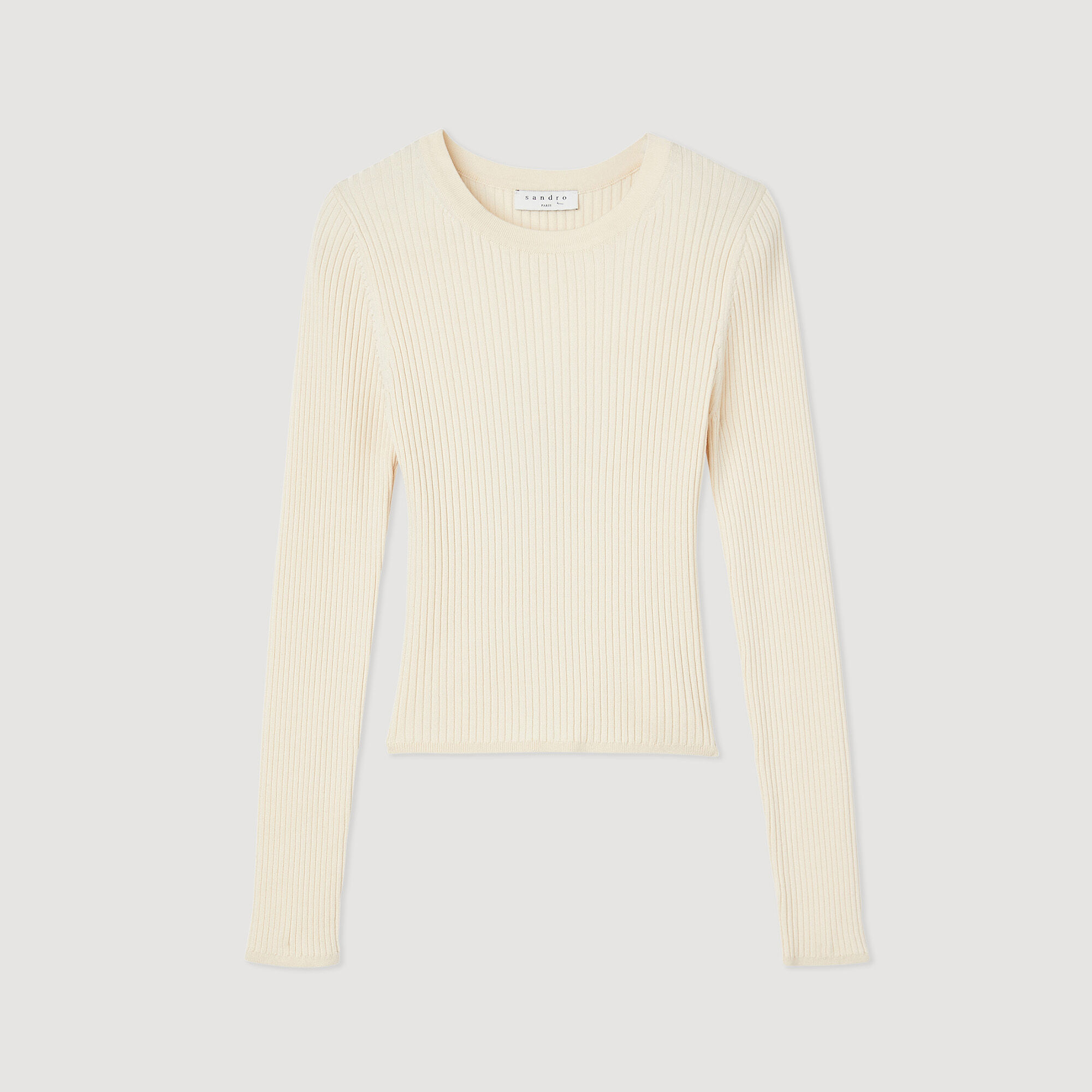 Backless knit sweater