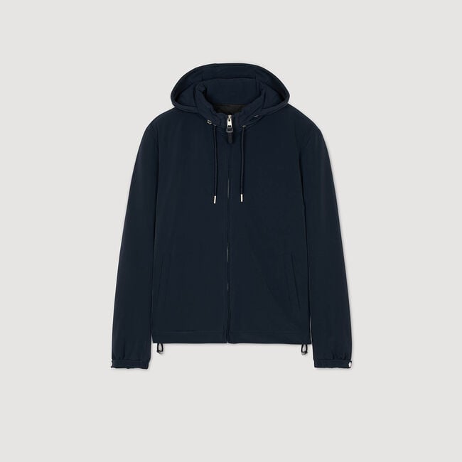 Zip-up hooded jacket