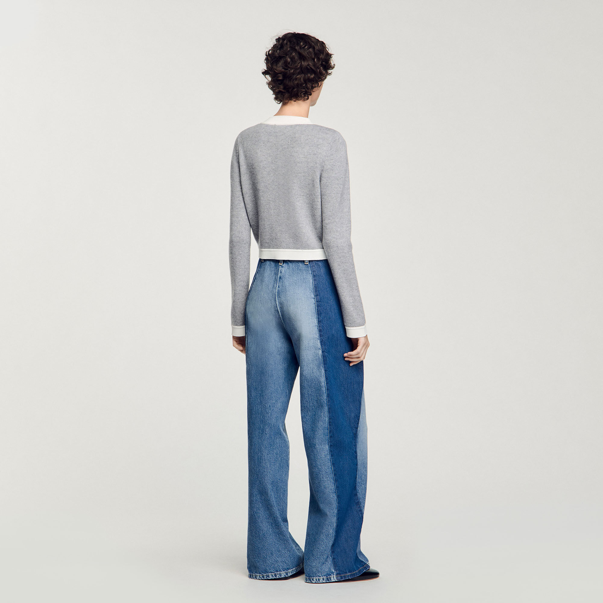 Two-tone cardigan