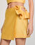 Short skirt with ruffled detail
