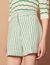 Wide striped shorts