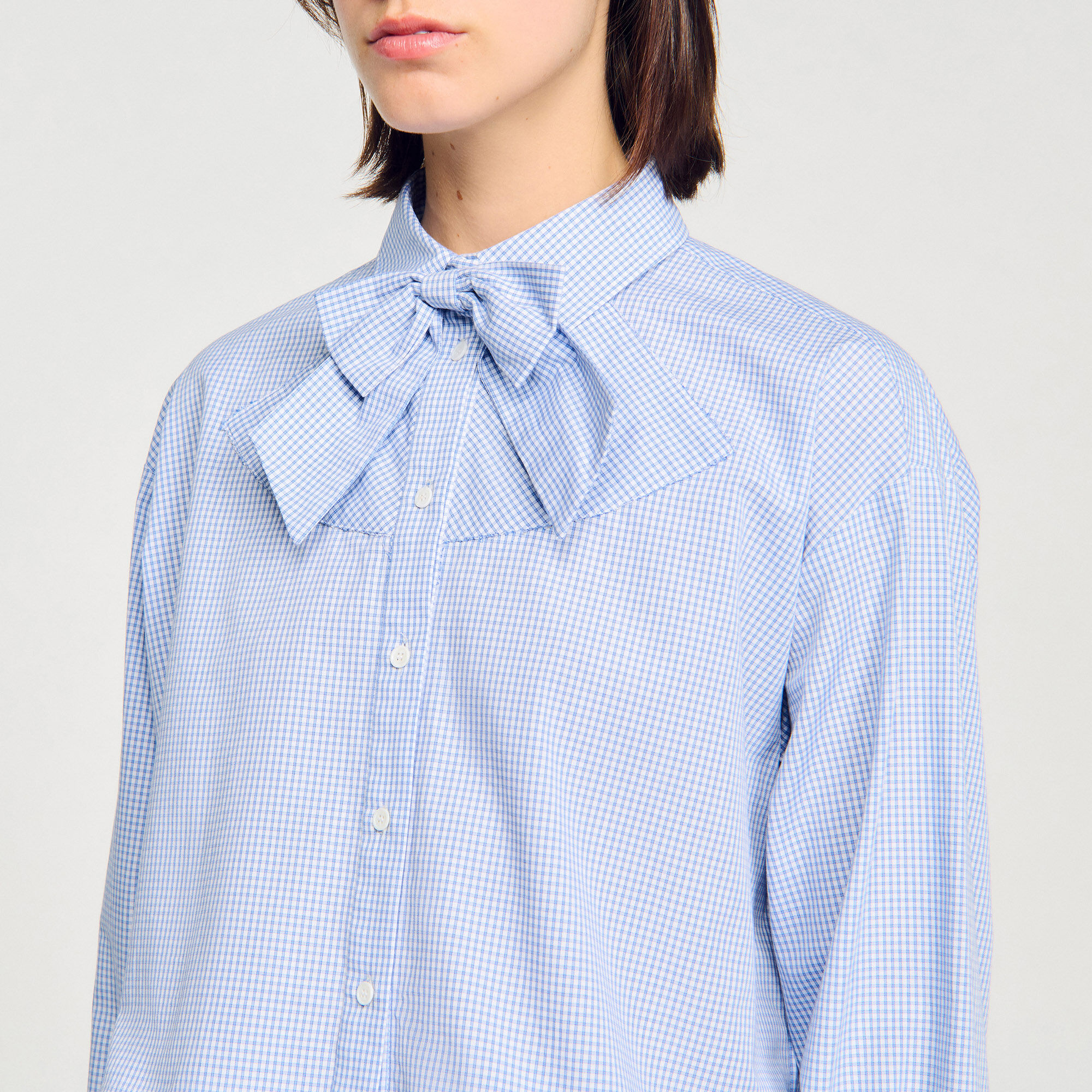 Bow collar shirt