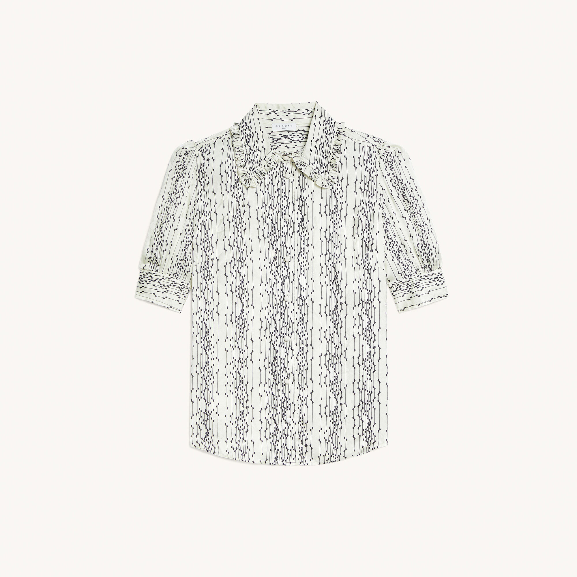 Short-sleeved printed shirt