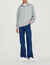 Oversized trucker-style sweatshirt