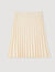 Short pleated knit skirt
