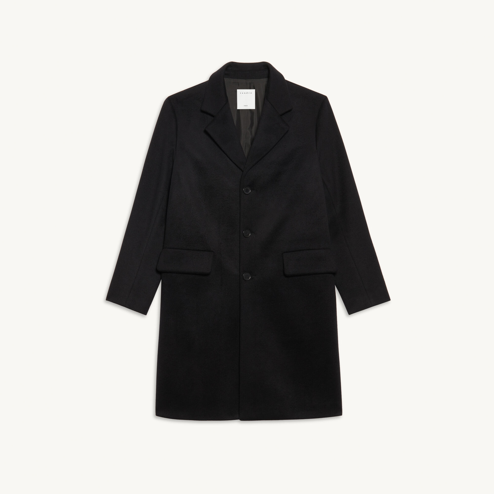 Wool and cashmere coat