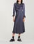 Long flowing dress with polka-dot print