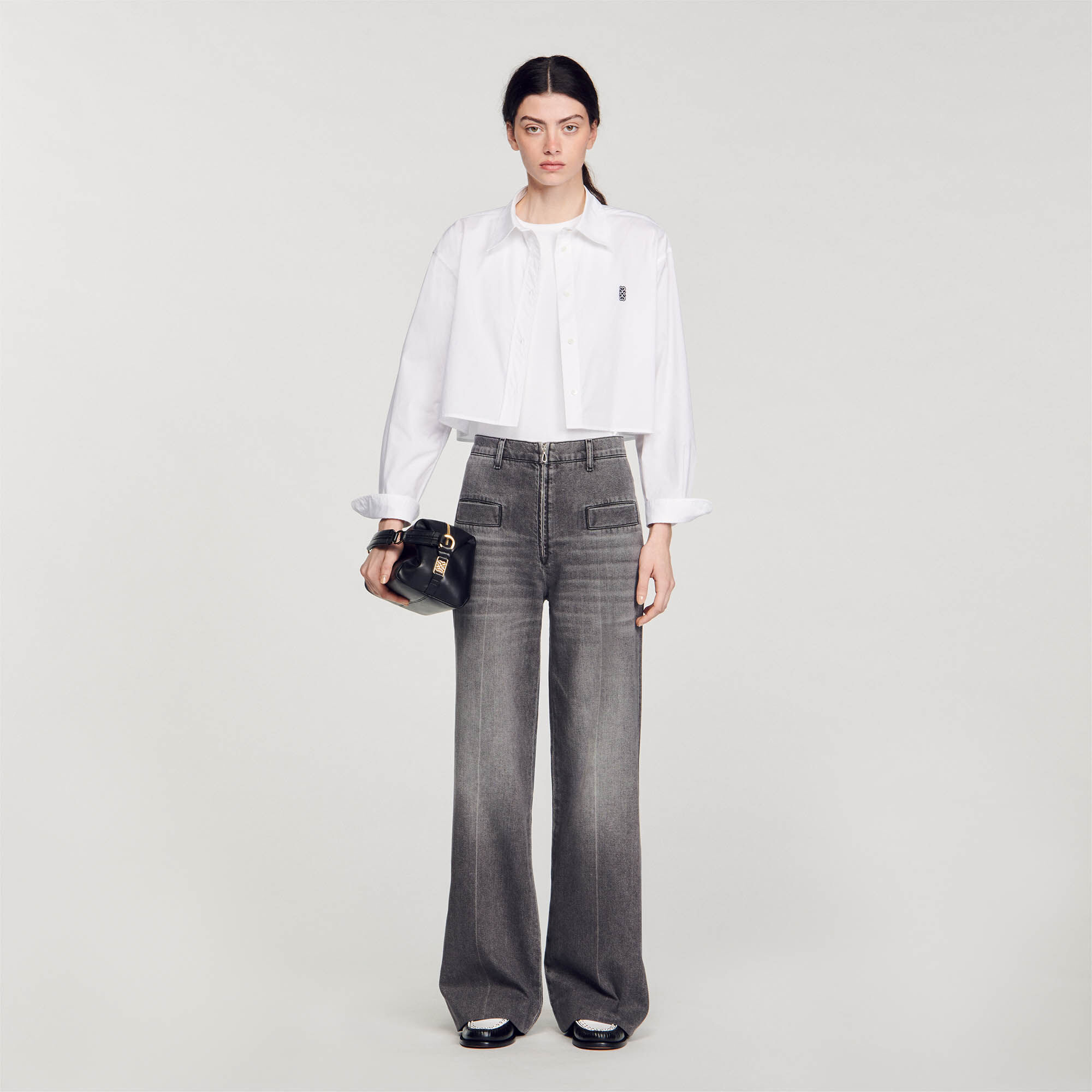 Sandro white jeans sales